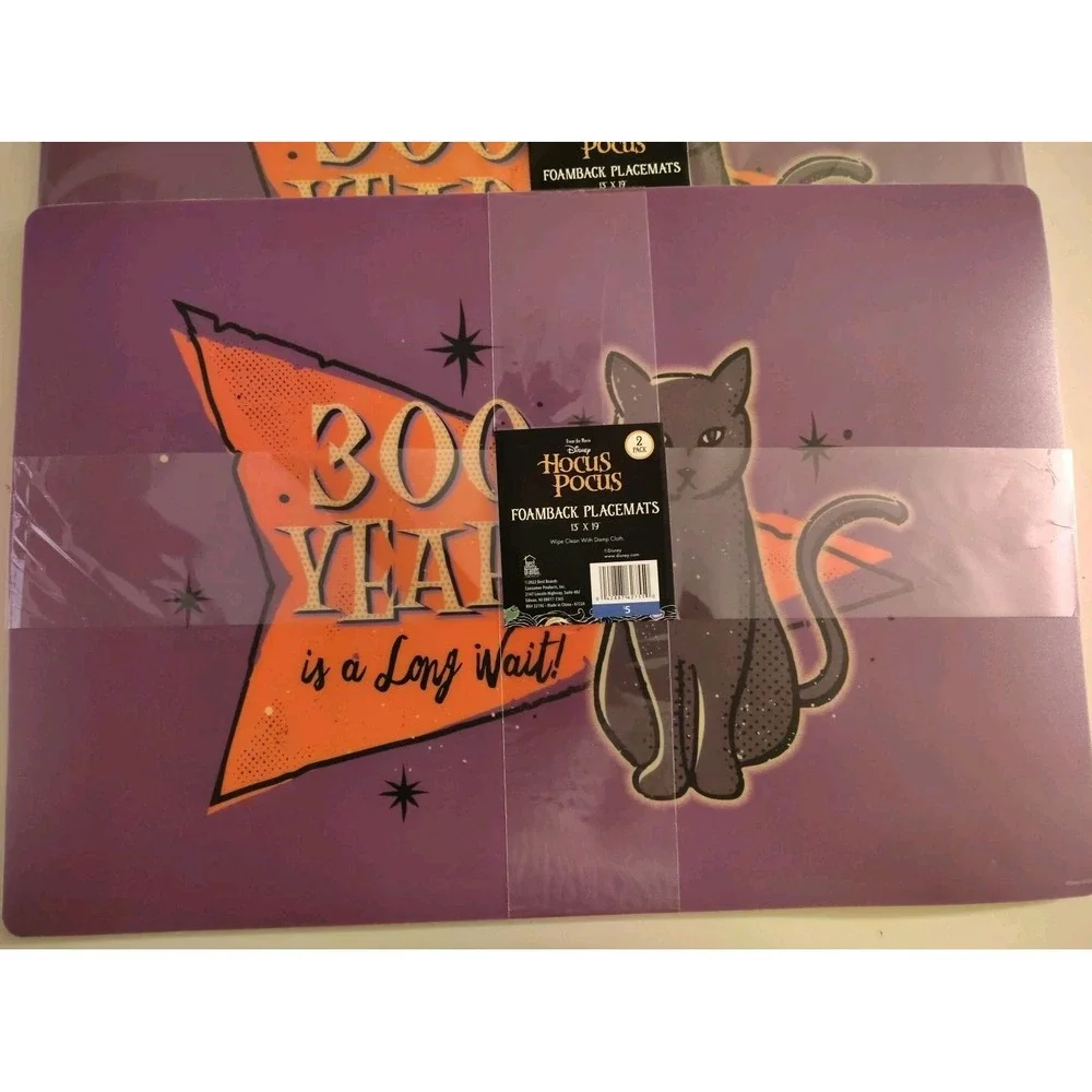 NWT‎ Hocus Pocus Disney Foamback Halloween Placemats 13